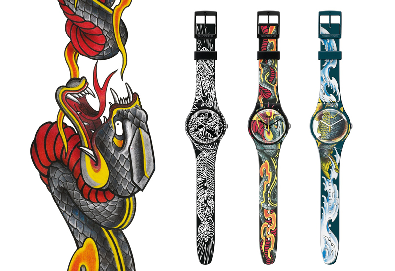 Swatch and art tattoo suoz